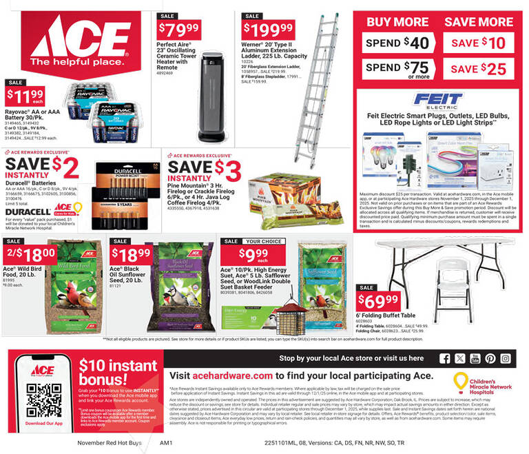 November 2025 Red Hot Buys Ca 8